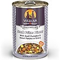Weruva Steak Frites Dinner with Beef, Pumpkin & Sweet Potatoes in Gravy Grain-Free Canned Dog Food, 14-oz, case of 12