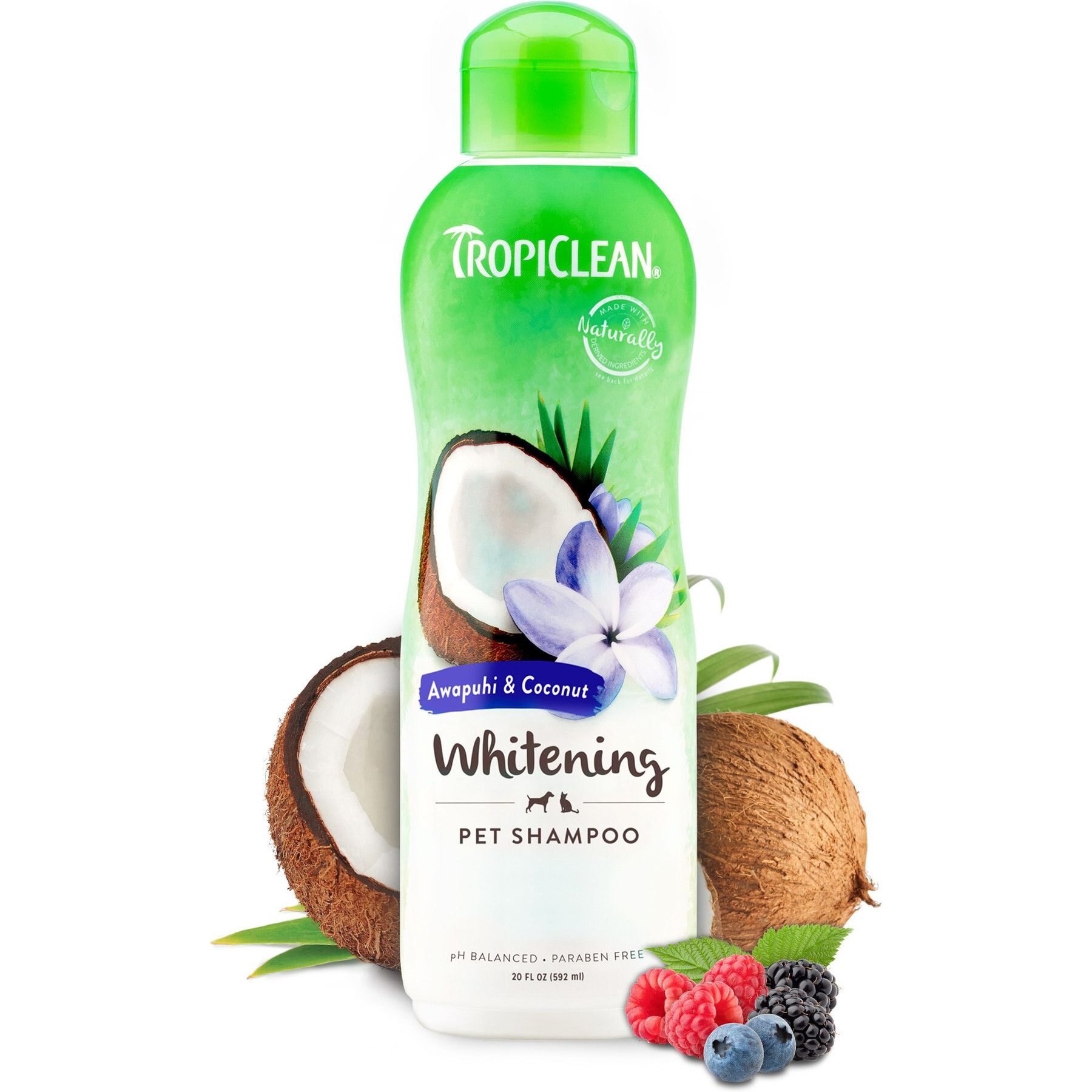 TROPICLEAN Whitening Awapuhi & Coconut Shampoo, 20oz bottle