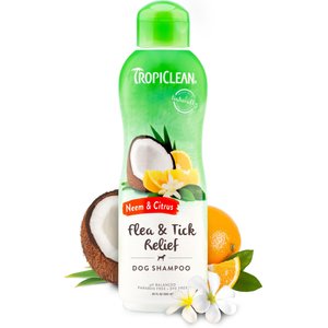 TropiClean Neem & Citrus Dog Shampoo, 20-oz bottle