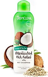 TropiClean Medicated Oatmeal & Tea Tree Dog Shampoo
