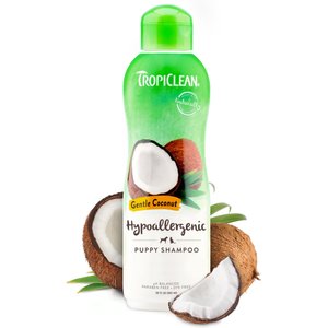 TropiClean Hypo-Allergenic Gentle Coconut Puppy & Kitten Shampoo, 20-oz bottle