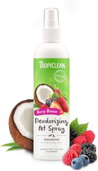 TropiClean Berry Breeze Deodorizing Dog & Cat Spray, 8-oz bottle