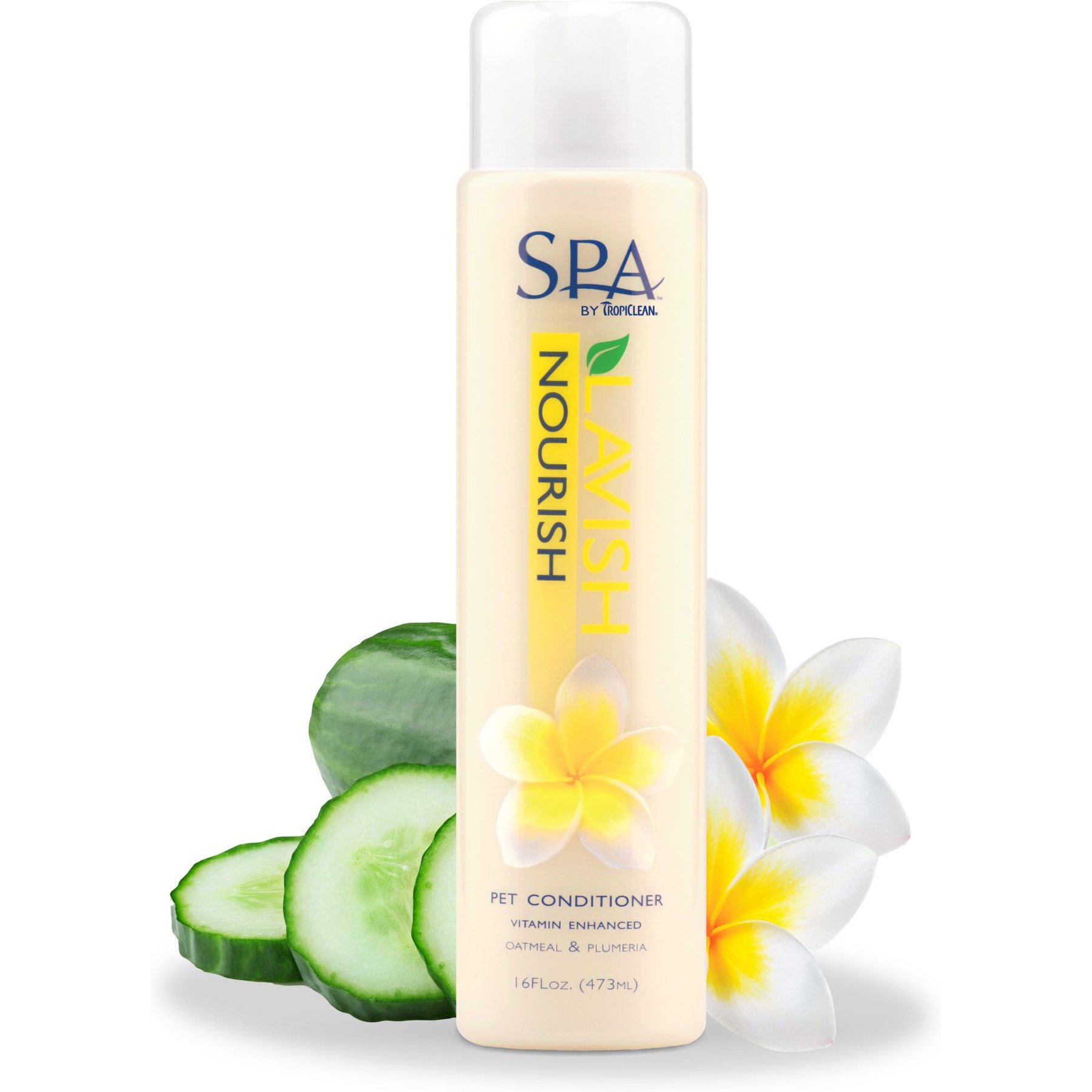 TROPICLEAN Spa Nourish Conditioner for Dogs & Cats, 16oz bottle