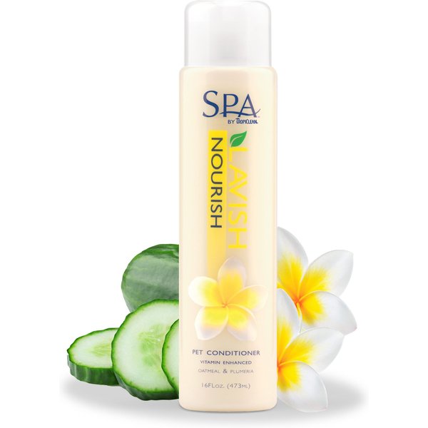 TROPICLEAN Spa Nourish Conditioner for Dogs & Cats, 16oz bottle