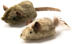 Pet Zone Play-N-Squeak Twice the Mice Cat Toy, 2 pack slide 2 of 3
