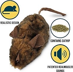 Pet Zone Play-N-Squeak MouseHunter Cat Toy with Catnip slide 2 of 6