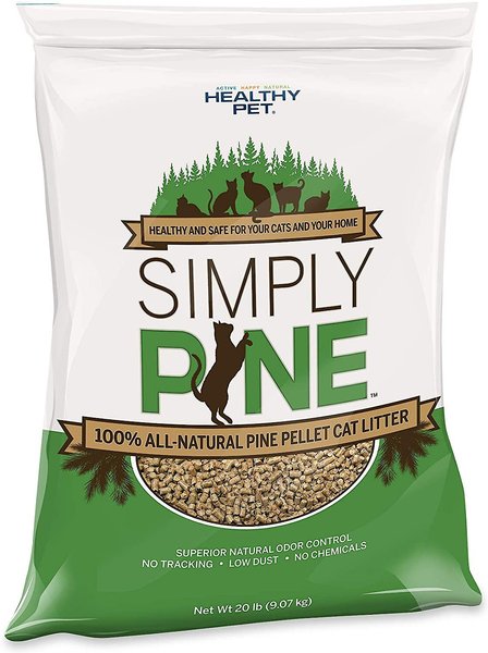 Simply Pine Unscented All-Natural Pine Pellet Cat Litter, 20-lb bag slide 1 of 7