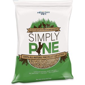 Simply Pine Unscented All-Natural Pine Pellet Cat Litter, 20-lb bag