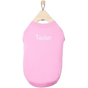 Frisco Personalized Basic Dog & Cat T-Shirt, Pink, XX-Large