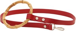 Shaya Pets Sasha Leather Leash, Ruby, Small slide 1 of 4