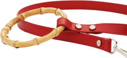 Shaya Pets Sasha Leather Leash, Ruby, Small slide 2 of 4
