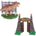 Penn-Plax Jurassic Park Resin Bundle Aquarium Decoration Set, 2-pack