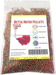 SunGrow High Protein Betta & Goldfish Floating Food Pellets Food, 0.95-oz bag