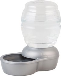 Petmate Pearl Replendish Waterer with Microban, Pearl Silver Gray, 2.5-gal