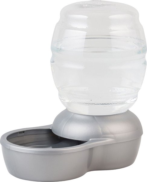 PETMATE Pearl Replendish Waterer with Microban Pearl Silver Gray 2.5 gal Chewy