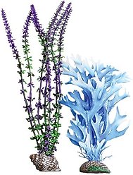 Underwater Treasures Deep Ocean Plant Combo Fish Ornament, 2 count