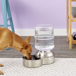 Petmate Stainless Steel Replendish Waterer, Small, 1-gal slide 2 of 3