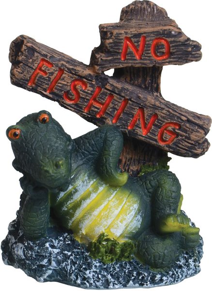 Underwater Treasures "No Fishing" Crocodile Fish Ornament slide 1 of 1