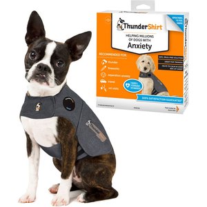 ThunderShirt Classic Anxiety & Calming Vest for Dogs, Heather Grey, X-Small