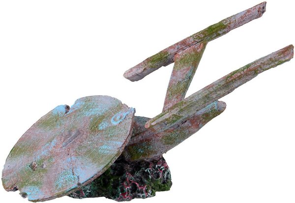 Underwater Treasures Sunken Space Ship Fish Ornament, Small slide 1 of 1