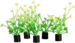 Underwater Treasures Mini Plant Baby Tear Fish Ornament, 5 count