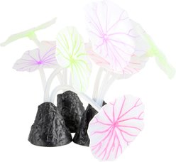 Underwater Treasures Glowing Lotus Leaf Fish Ornament, 3 count