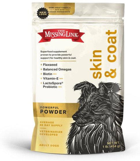 The Missing Link Skin & Coat Powder Dog Supplement, 1-lb bag slide 1 of 7
