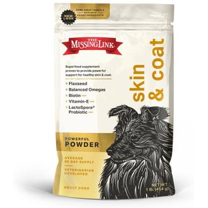 The Missing Link Skin & Coat Powder Dog Supplement, 1-lb bag