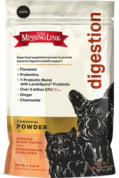 The Missing Link Digestion Powder Dog & Cat Supplement, 1-lb bag slide 1 of 9
