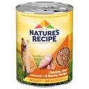Nature's Recipe Ground Chicken, Rice & Barley Recipe Wet Dog Food, 13.2-oz, case of 12