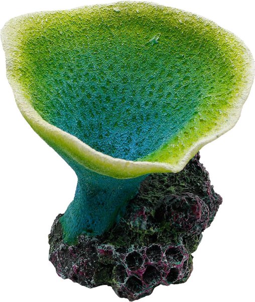 Underwater Treasures Elephant Ear Coral Fish Ornament, Green slide 1 of 1