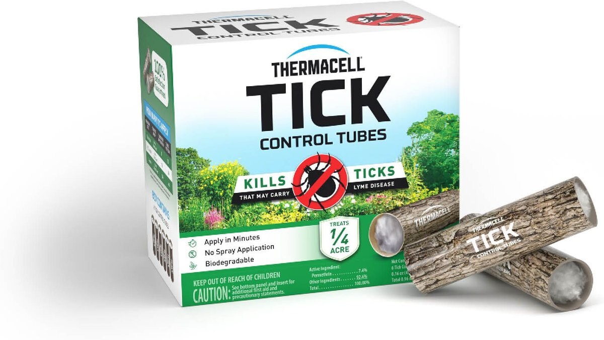 THERMACELL Tick Control Tubes Tick Repellent, 6 count