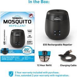 Thermacell E55 Rechargable Mosquito Repeller, Charcoal slide 2 of 3