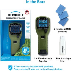 Thermacell MR300 Portable Mosquito Repeller, Green