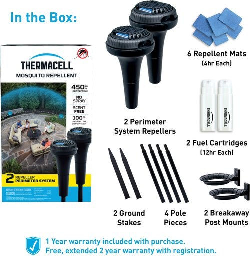 Thermacell Perimeter System Mosquito Repellent, 2 count