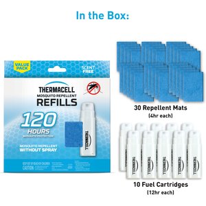 Thermacell Original Mosquito Repellent Refills, 120 hours