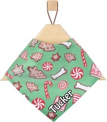 Frisco Gingerbread Treats Personalized Dog & Cat Bandana, Small