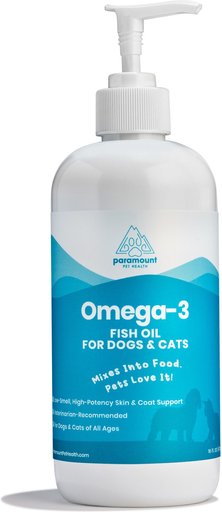Paramount Pet Health Omega-3 Fish Oil Dog & Cat Supplement, 16oz