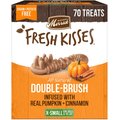 Merrick Fresh Kisses Real Pumpkin & Cinnamon Toy Breed Dog Dental Treats, 70 count