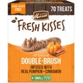 Merrick Fresh Kisses Real Pumpkin & Cinnamon Toy Breed Dog Dental Treats, 70 count