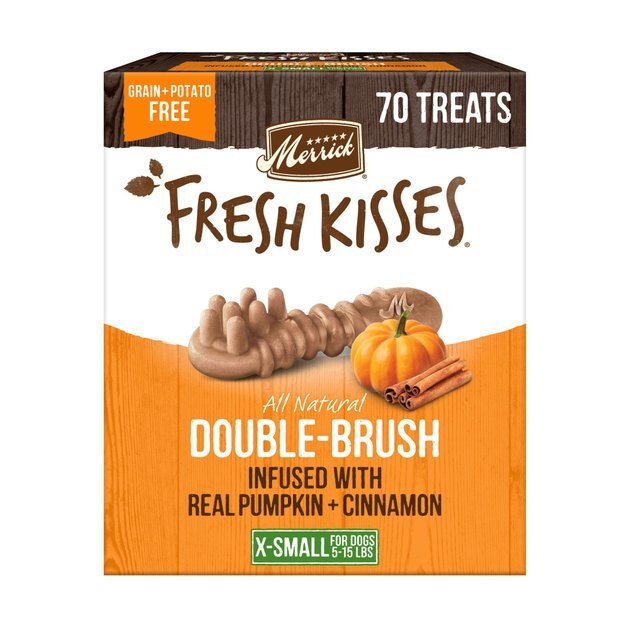 Merrick Fresh Kisses Real Pumpkin & Cinnamon Natural Large Breed Dog Dental Treats