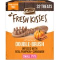 Merrick Fresh Kisses Real Pumpkin & Cinnamon Natural Small Breed Dog Dental Treats, 32 count