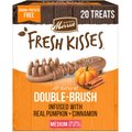 Merrick Fresh Kisses Real Pumpkin & Cinnamon Medium Breed Dog Dental Treats, 20 count