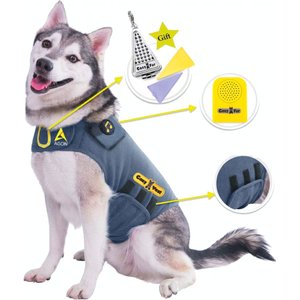 CozyVest 3-in-1 Anxiety Music & Essential Oil Aromatherapy Dog Calming Vest, Gray, Small