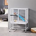 Yaheetech 1-story Removable Ramp & Platform Small Pet Cage, 34-in, White
