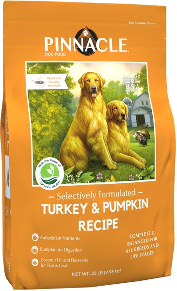 Pinnacle Turkey & Pumpkin Recipe Dry Dog Food, 22-lb bag slide 1 of 5