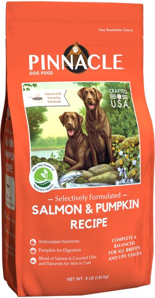 Pinnacle Salmon & Pumpkin Recipe Dry Dog Food, 4-lb bag slide 1 of 6