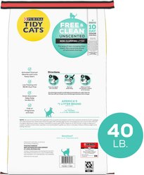 Tidy Cats Free & Clean Non-Clumping Unscented Cat Litter, 40-lb bag slide 2 of 8