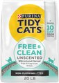 Tidy Cats Free & Clean Non-Clumping Unscented Cat Litter, 20-lb bag