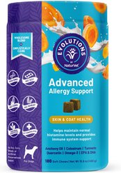 NaturVet Evolutions Advanced Allergy Soft Chews Dog Supplement, 180 count